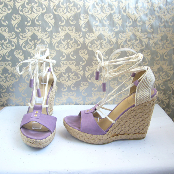 Stuart Weitzman Fez Lilac Espadrille Sandal - 9.5 - Picture 8 of 8